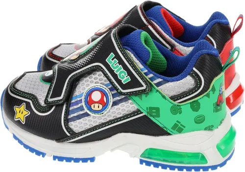 Vista 3 de SUPER MARIO Brothers Mario and Luigi - Tenis para niños, tenis iluminados, tenis mixtos, talla 11 a 3 para niños
