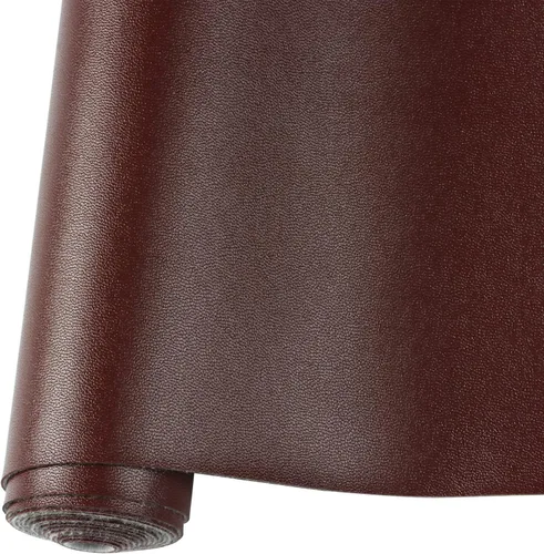 Vista 14 de Rollo de hojas de cuero sintético liso de color sólido 12"X53" (30cmX135cm), muy adecuadas para hacer manualidades, aretes de cuero, lazos, costura