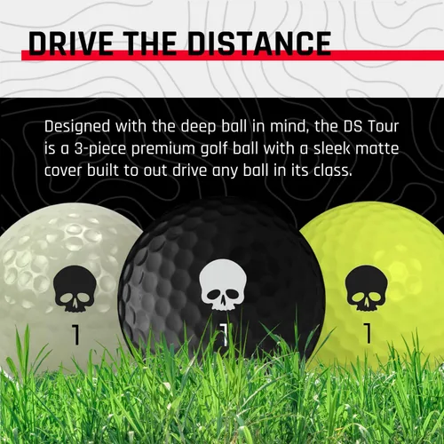 Vista 4 de Deadspin Golf Pelotas de golf premium con núcleo DeadSoft y patrón de hoyuelos para máxima distancia y control