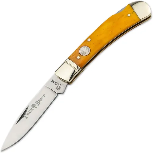 Vista 8 de Böker Lockback - Cuchillo de bolsillo de 2.95 pulgadas, ciervo auténtico, serie tradicional 2.0, fabricado en Alemania
