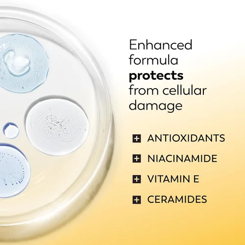 Vista 5 de Olay Complete+ Hidratante Facial con Protector Solar SPF 40, Para Piel Sensible, Protección Solar de Amplio Espectro, Sin Fragancia - Sin Residuo