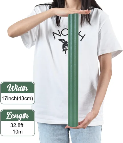 Vista 2 de BEISHIDA Papel de regalo verde oscuro, papel de regalo de color sólido con brillo perlado, papel de regalo mate, papel de embalaje para bodas