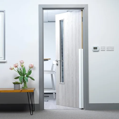 Vista 4 de Cardea - Protectores de bisagra para puerta de seguridad infantil, color blanco (paquete de 2)
