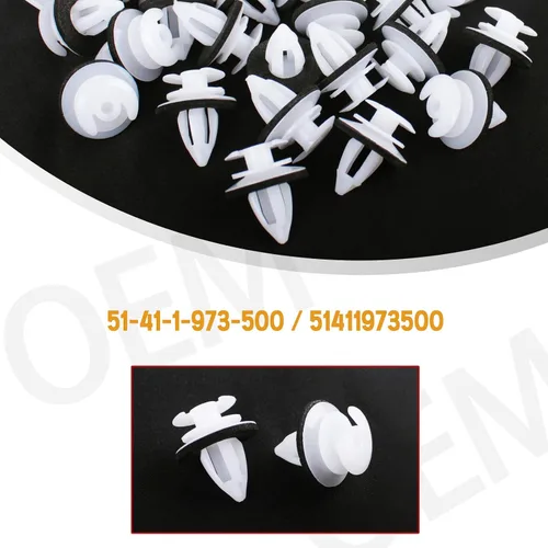 Vista 5 de Xislet 120Pcs Clips de Retención para Panel de Embellecedor de Puerta Compatibles con BMW Serie 3, 5, 7, Modelos E36, E34, E38, E39, M3, X1, X3, X4