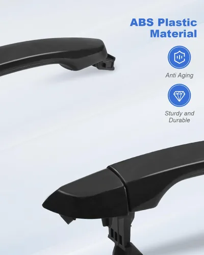Vista 6 de Manija de puerta exterior Compatible con Hyundai Elantra 2017 2018 2019 2020 2021 2022 Lado izquierdo trasero Negro