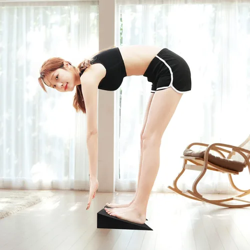Vista 5 de Tabla Inclinada de Cuña de Espuma, Actualizador de Estiramiento de Pantorrillas de 2 Piezas, Cuñas para Sentadillas para Yoga, Rehabilitación