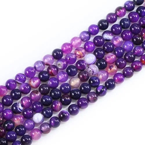 Vista 28 de Cuentas de gemas naturales redondas sueltas para fabricación de joyas DIY, energía de cristal, curación. 1 filamento de 38 cm (Amazonita, 4 mm