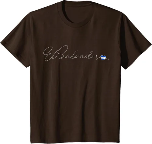 Vista 48 de Camiseta Simple Love El Salvadoreño con diseño de corazón en El Salvador