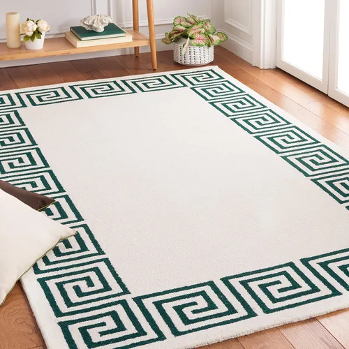 Vista 10 de SAFAVIEH Natura Collection - Alfombra de pasillo, 2 pies 3 pulgadas x 8 pies, color marfil y negro, hecha a mano de lana rústica con borlas, ideal