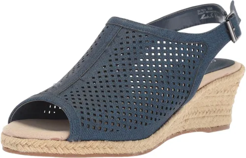 Vista 8 de Easy Street Stacy para mujer Lino Negro