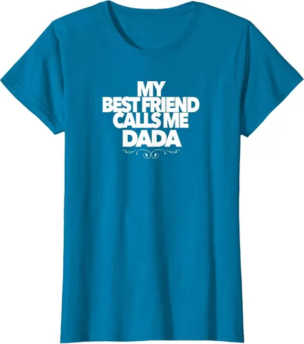 Vista 18 de My Best Friend Calls ME DADA Funny Baby Shower Present dad T-Shirt Asphalt Grey