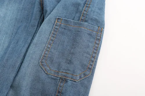Vista 5 de GRANDWISH Boys Denim Bib Overalls, Size 3T-10