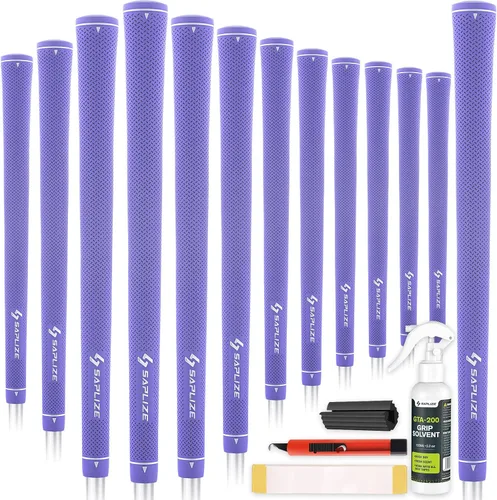 Vista 10 de SAPLIZE Empuñaduras de golf exclusivas para mujer, paquete de 13 empuñaduras de goma suave con diseño cónico optimizado, cómodos y absorbentes