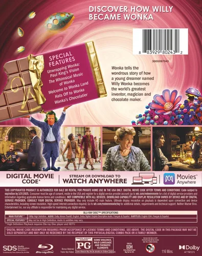 Vista 3 de Wonka (Blu-ray + Digital)