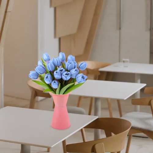 Vista 9 de LABRIMP 10 bases para ramo de flores de 5.46 pulgadas, soporte de flores de plástico para centros de mesa de boda, decoración de eventos