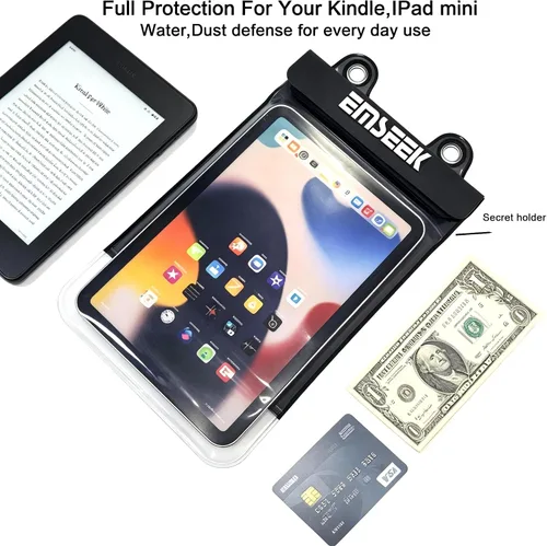 Vista 3 de Funda impermeable para lector de libros electrónicos, bolsa para lector de libros electrónicos, bolsa seca para Amazon Kindle Paperwhite Oasis Fire