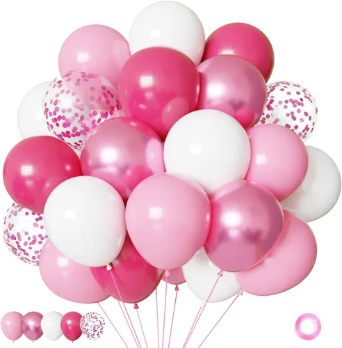 Vista 14 de Globos negros y metálicos plateados, 50 piezas de globos negros y plateados de 12 pulgadas, globos para fiestas para cumpleaños, graduación, Año