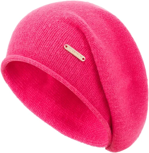 Vista 8 de Gorros de Punto Holgados para Mujeres de Cachemira Gorro de Esquí de Lana Tejida Suave y Cálido Gorro de Invierno A01-beige