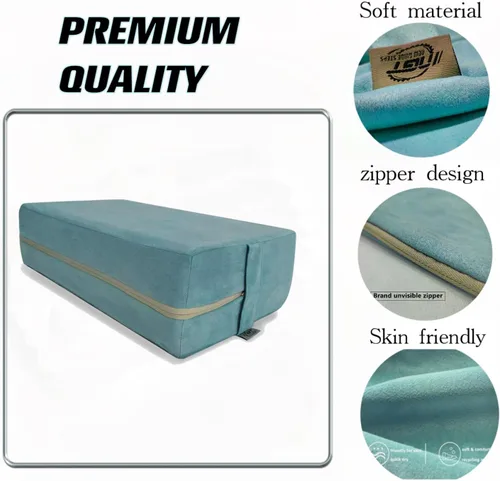 Vista 3 de NGT new guide steps Almohada de yoga para meditación y apoyo, 20 x 12 x 6 pulgadas, cojín de yoga rectangular, cuñas de espuma, funda de almohada