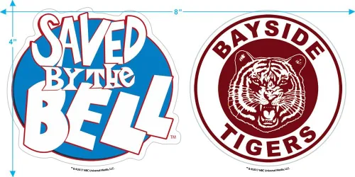 Vista 6 de Camiseta y calcomanías de la NBC de The Bell Bayside Tigers, logotipo envejecido