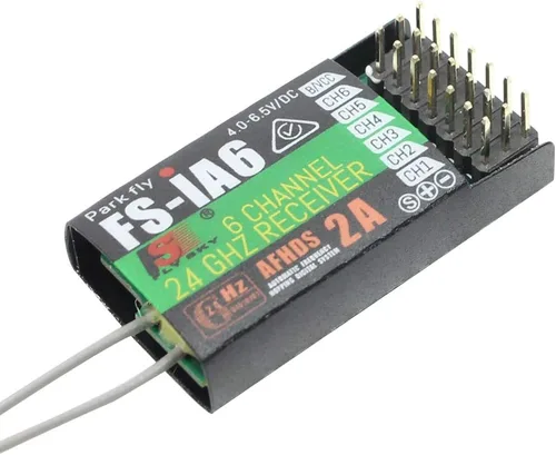 Vista 3 de Fly Sky FS-iA6 2.4G 6 canales Receptor de control remoto para FS i4 i6 i10 GT2E GT2F GT2G transmisor con doble antena