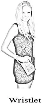 Vista 4 de Crossbody Bolsas para mujer - CRYSTAL STUDS TOP, Glam Travel Sling Bag - 6" x 8" x 1