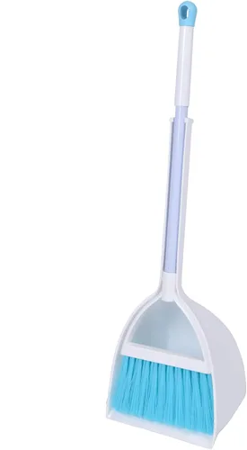 Vista 9 de Mini Escoba con Palita - Pequeño Juego de Limpieza para el Hogar, Ideal para Cocina, Baño, Nido de Mascotas, Barco (Set de 3, Azul+Naranja+Amarillo)