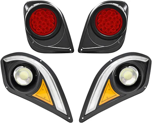 Vista 4 de Red Hawk LGT-401L Kit de luces compatible con/reemplazo para carritos de golf Yamaha Drive2, 12V-48V