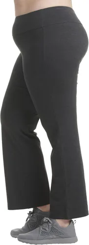 Vista 2 de Spalding Pantalones de yoga para mujer, paquete de 2 pantalones de entrenamiento ajustados o corte de bota leggings de alto desperdicio, no se