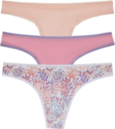 Vista 20 de OnGossamer Tanga G de malla OnGossamer para mujer, paquete de 3 Negro