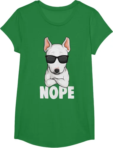 Vista 85 de Camiseta de perro Bull Terrier para niños y mujeres, Negro