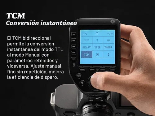 Vista 5 de Godox Disparador de flash inalámbrico XProII-C TTL compatible con Canon