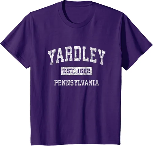 Vista 25 de Yardley Pennsylvania PA - Camiseta de manga corta, diseño deportivo