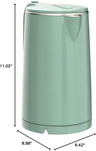 Vista 10 de COOKTRON Hervidor Eléctrico de 1.7L Silencioso, Hervidor de Agua Caliente de Doble Pared Libre de BPA, Tetera de Hervido Silencioso y Tacto Fresco