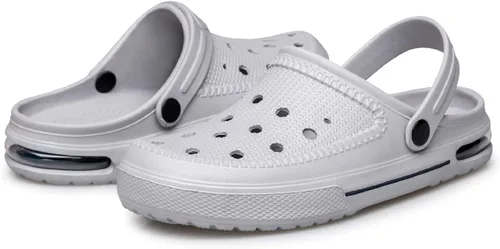 Vista 6 de SILLENORTH Zuecos unisex para jardín, zapatos de agua, zapatos de playa, sandalias con cojín de aire, ligeras, cómodas