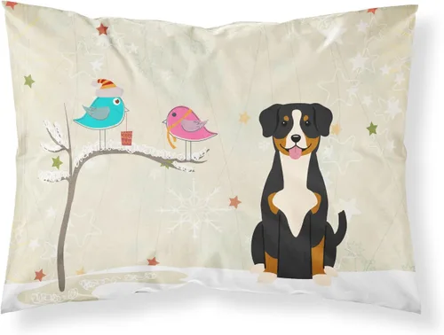 Vista 80 de Caroline's Treasures BB2515PILLOWCASE Between Friends Appenzeller Sennenhund - Funda de almohada de tela estándar, ligera, súper suave, fácil
