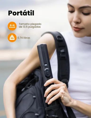 Vista 6 de ANXRE Trípode de teléfono de 71 pulgadas con soporte de cámara de 1/4 Negro