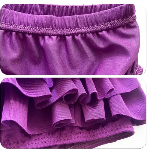 Vista 3 de DNFUN Traje de sirena para niñas con monoaleta