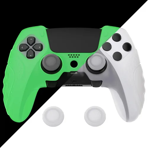 Vista 90 de PlayVital Guardian Edition Anti-Slip Ergonomic Silicone Cover Case for ps5 Edge Controller, Soft Rubber Protector Skin for ps5 Edge Wireless
