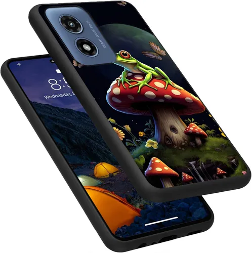 Vista 114 de Funda para Motorola Moto G Play 4G 2024, delgada y ligera, de silicona de TPU suave, color negro, ultrafina, para Motorola Moto G Play 4G 2024, Art