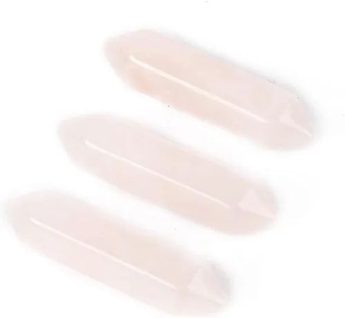 Vista 5 de YGLINE Juego de varitas de cristales curativos, piedras preciosas de cristal Reiki, piedra de chakra, prisma facetado puntiagudo, terapia