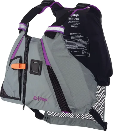 Vista 10 de Onyx Chaleco de remo dinámico MoveVent aprobado por la Guardia Costera y Transporte de Estados Unidos para adultos para kayak, piragüismo, surf