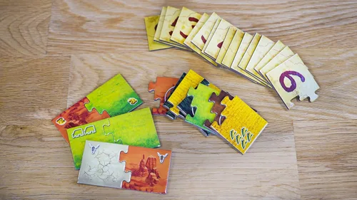 Vista 3 de Juego de mesa de estrategia, mecánica Kingdomino con un giro, juego de mesa para niños, adolescentes, adultos y noches de juegos en familia, a