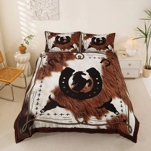 Vista 21 de Juego de funda de edredón de oso para niños, juego de ropa de cama de animales salvajes para niños, naturaleza, vida silvestre, oso, pájaro, juego
