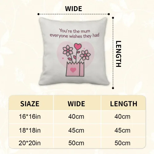 Vista 2 de Mom Birthday Gifts Velvet Pillow Covers 16X16 Best Mom Presents Valentines Day Gifts Mothers Day Presents from Daughter Son Mum Mama Gift Moms Gift