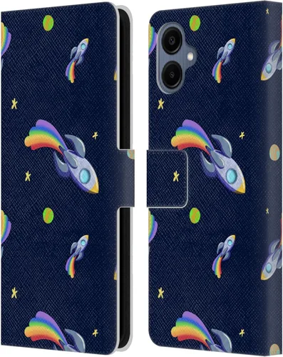 Vista 14 de Head Case Designs Officially Licensed Carla Morrow Colorful Space Dice Patterns Leather Wallet Case Compatible with Samsung Galaxy A07 4G