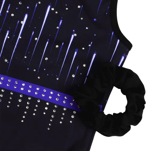 Vista 53 de MODAFANS Leotardos de gimnasia para niñas brillantes para bailar ballet, pantalones cortos con espalda cruzada