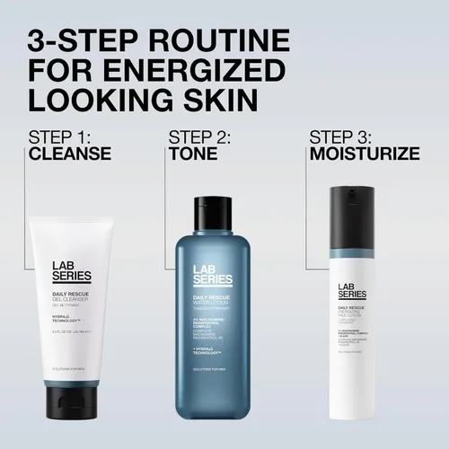 Vista 6 de Lab Series Gel limpiador diario para hombre, lavado facial espumoso, nutre e hidrata la piel, cuidado de la piel para hombres, 3.4 onzas líquidas