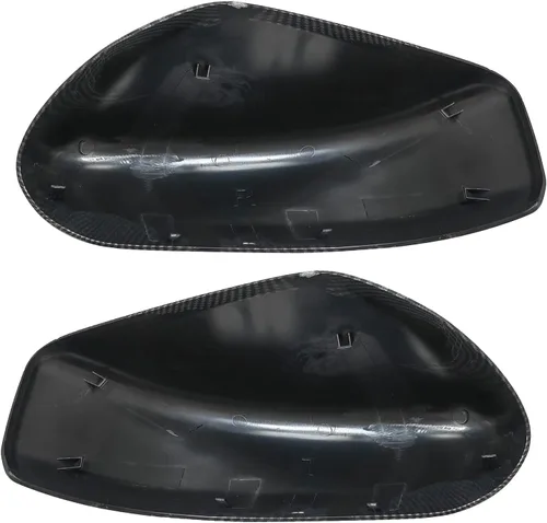 Vista 3 de Funda de carcasa para espejo retrovisor lateral con patrón de fibra de carbono Compatible con Nissan Altima 2013-2018 sin luz de señal de giro