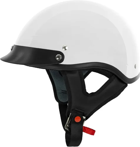 Vista 15 de VCAN Cruiser - Casco de motocicleta sólido, cobertura de media cara